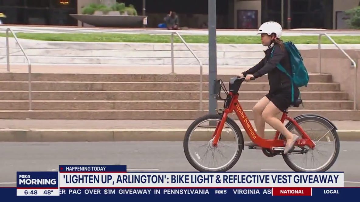 Free safety gear for cyclists and walkers in Virginia ahead of daylight saving time end